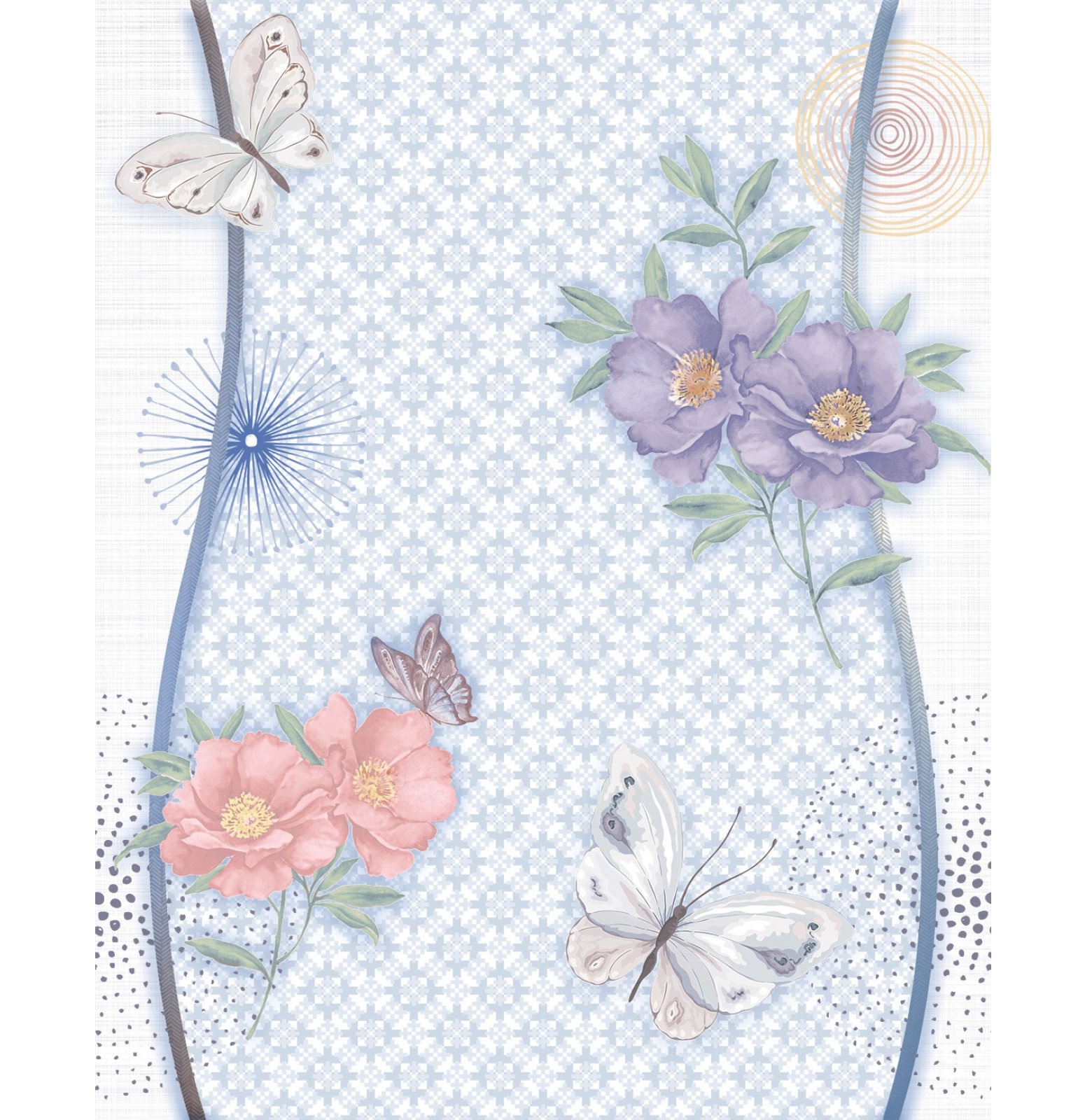 Asia Tile Violetta Blue 20x25